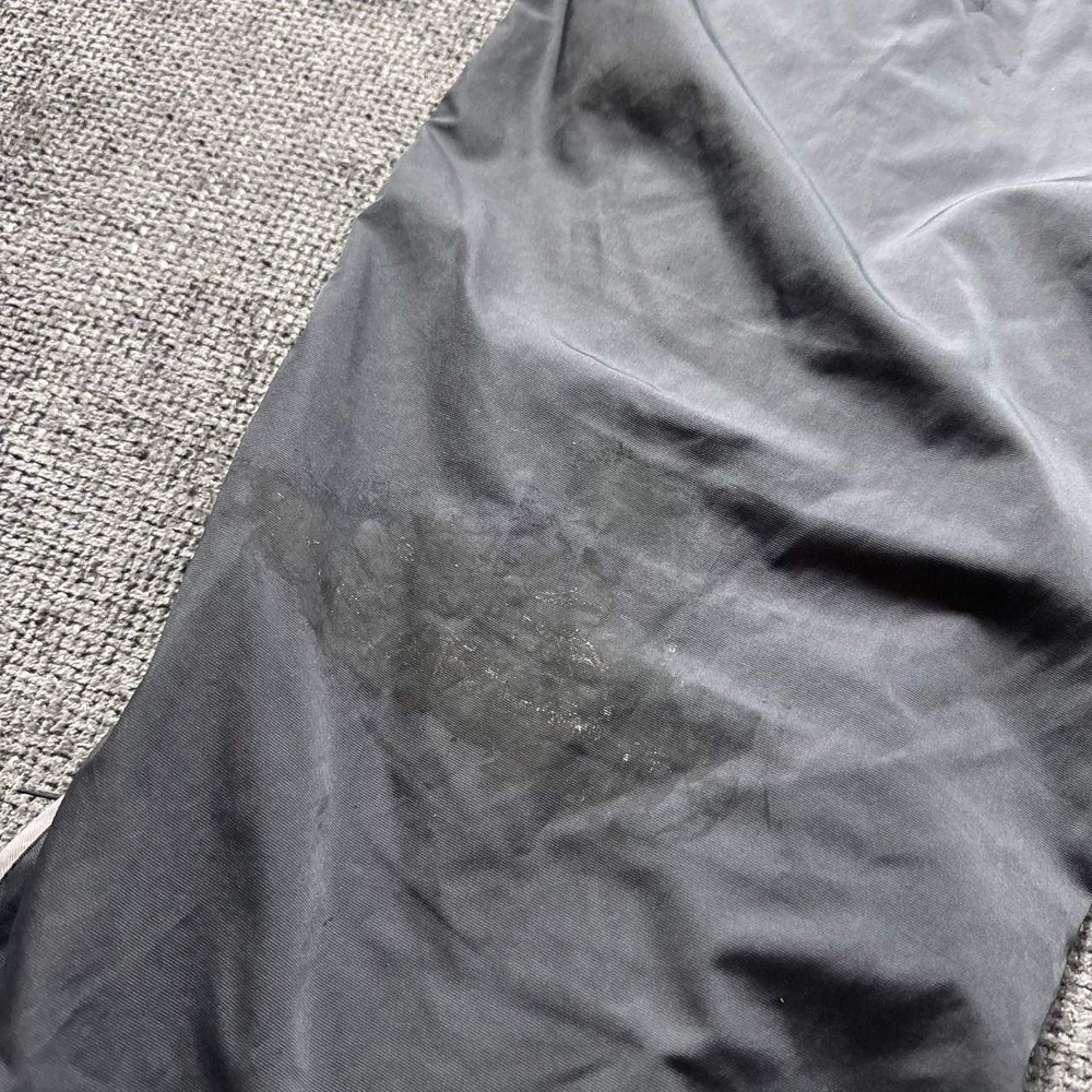 Nike Track Pants Mens XL Black Vintage Y2K Nylon Windbreaker Baggy Piping - Picture 8 of 13